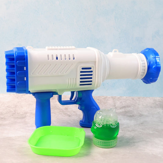 32 Holes Big Rechargeable Powerful Machine Bubble Gun Toys (1 Set) Your Brand