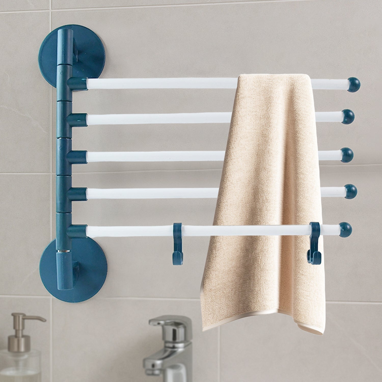 Rotating Bar Wall Mounted Swivel Towel Rack Your Brand