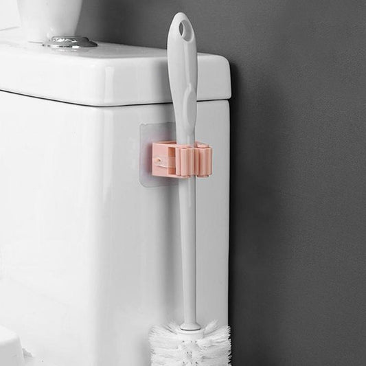 Broom Holder Wall Mounted, Mop and Broom Holder Broom Organizer Grip Clips, No Drilling, Wall Mounted Storage Rack Storage & Organization for Kitchen, Bathroom, Garden (1 Pc) Your Brand