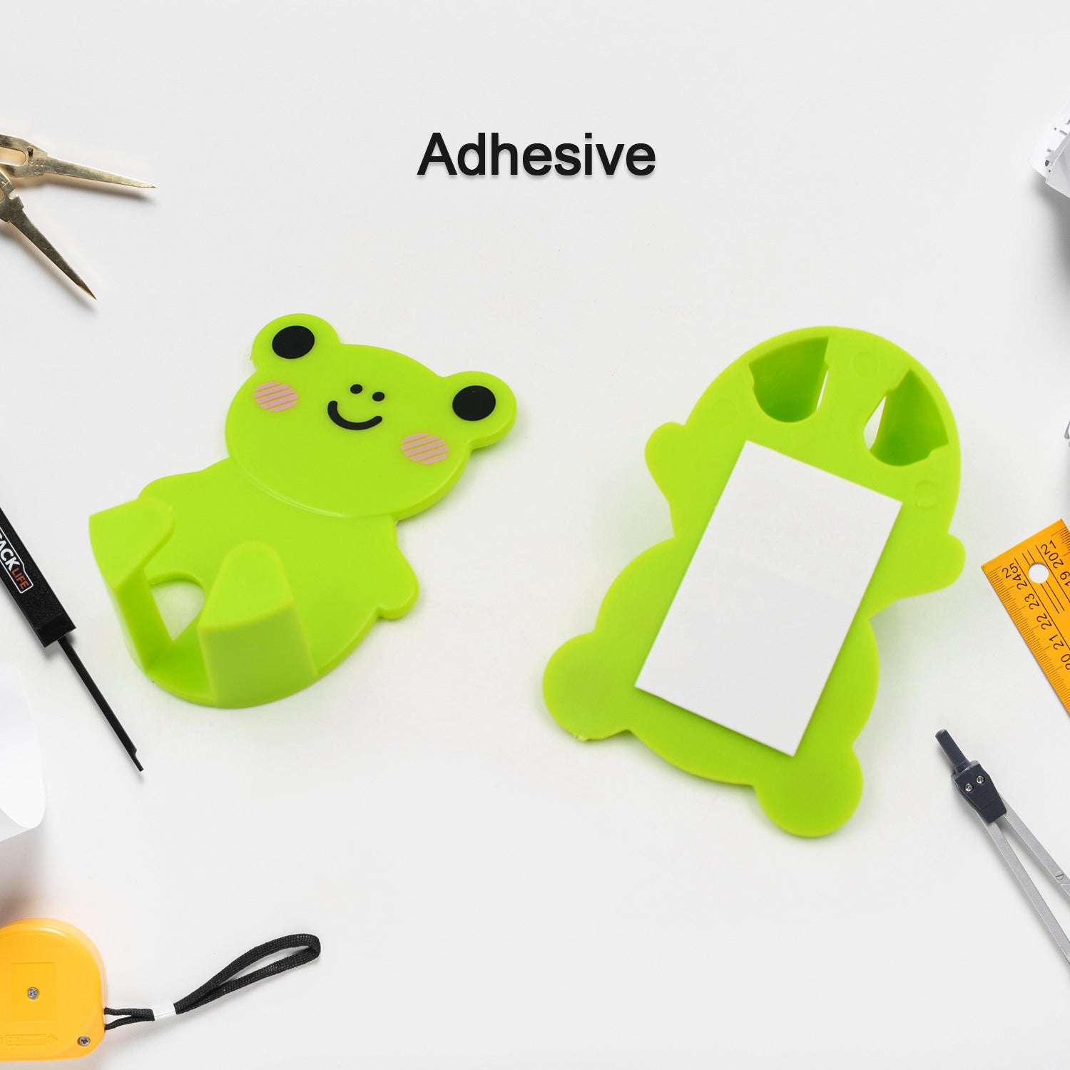 Plastic Adhesive Cable & Socket Holder – 2-Piece Set for Office, Home & Restaurant Your Brand