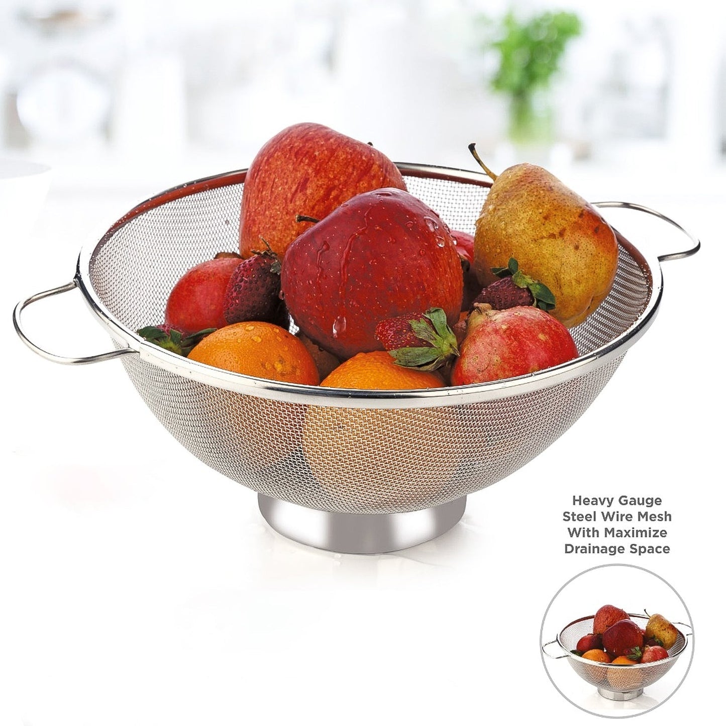 Apex Stainless Steel Mesh Colander Your Brand