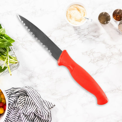 Stainless Steel Serrated Kitchen Knife (1 Pc) Your Brand