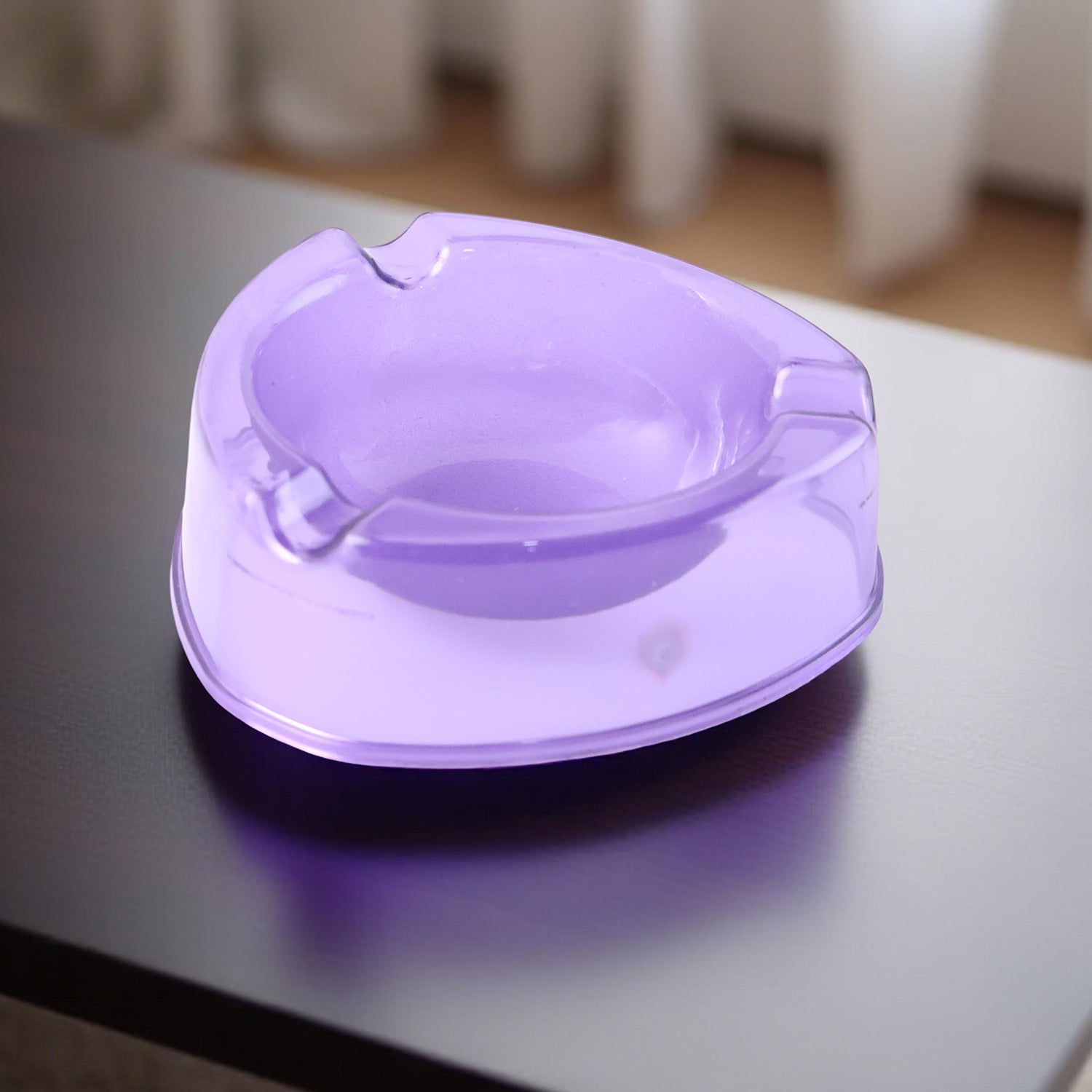 Oblivion Transparent Pueple Plastic Ashtray (1 Pc) Your Brand
