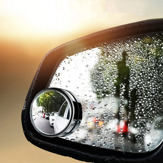 360DEGREE BLIND SPOT ROUND WIDE ANGLE ADJUSTABLE CONVEX REAR VIEW MIRROR - PACK OF 2 Your Brand