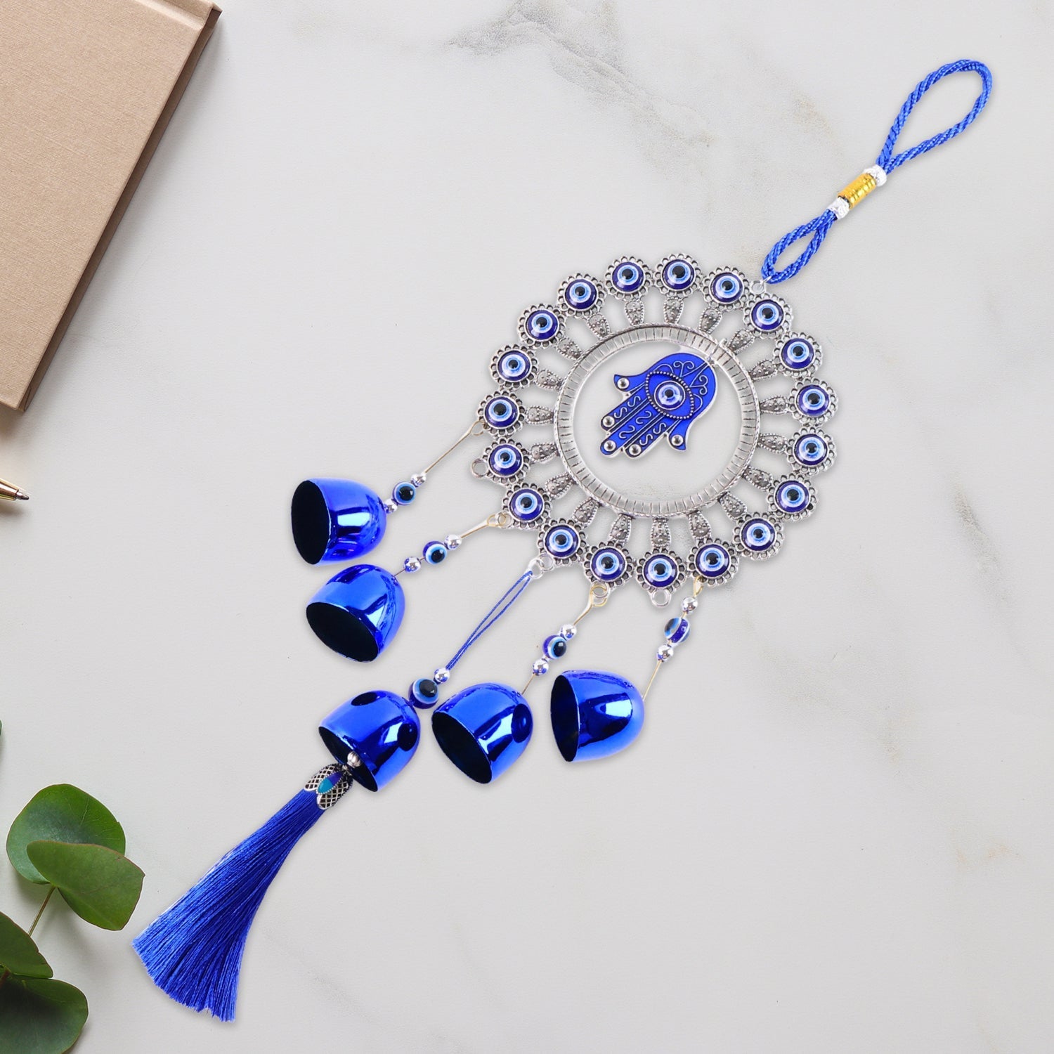 Decorative OM Evil Eye Wind Chime Wall Hanging (Mix Desin & 1 Pc) Your Brand
