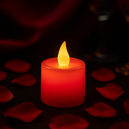 Electrical Candles Diya LED Tea Light, Diwali(1 Pc / Red) Your Brand