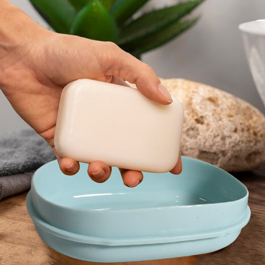 Soap Container, Soap Box Household Kitchen and Bathroom Can Use PP Material Drain Box, Soap Dish, for Bathroom Shower Home Outdoor Camping ,Sabudani (1 Pc) Your Brand