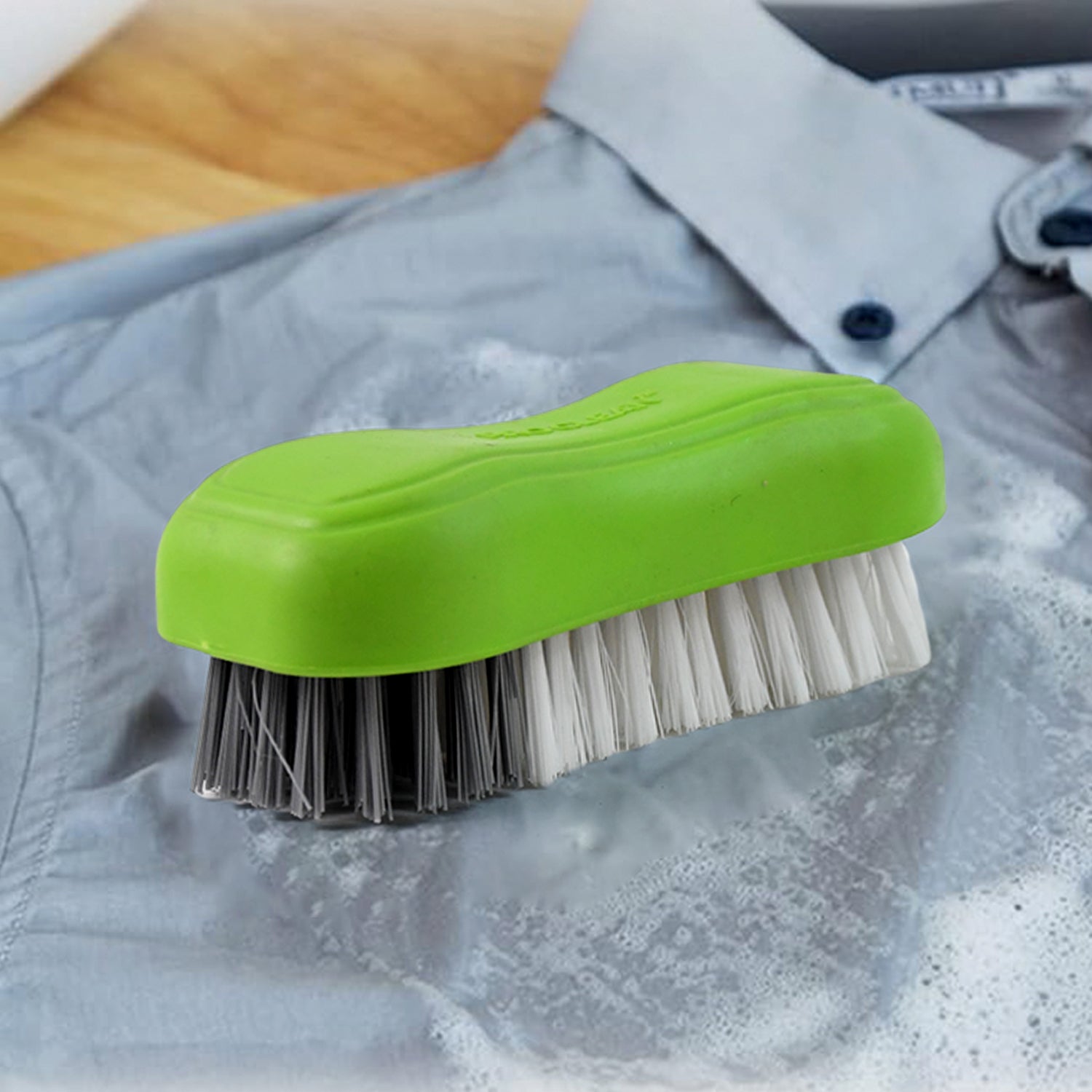 Pro Clean Multi-Purpose Cloth Washing Brush with Plastic Handle (1 Pc) Your Brand