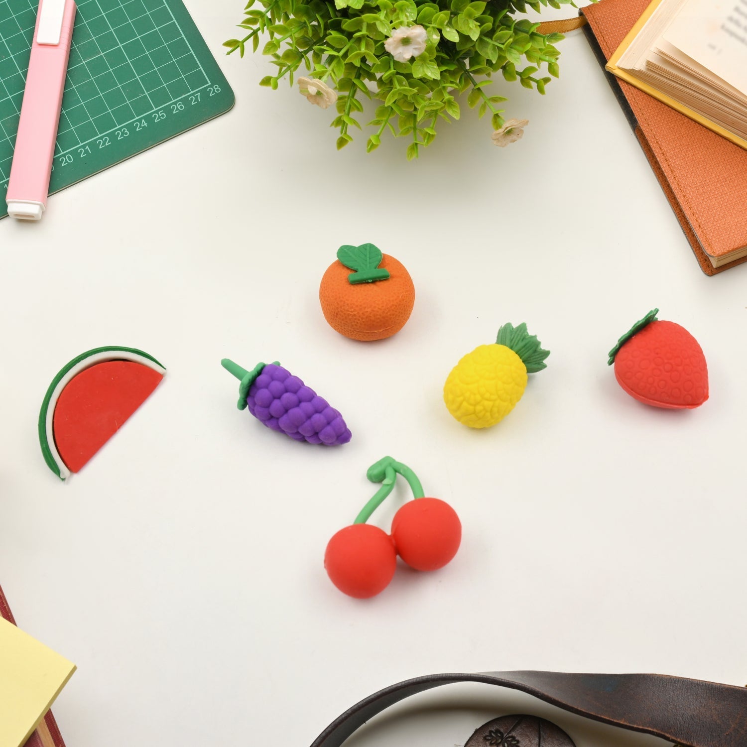 3D Mix Design Fancy & Colorful Erasers – Cute Novelty Eraser Set for Kids & School Prize (1 Set) Your Brand
