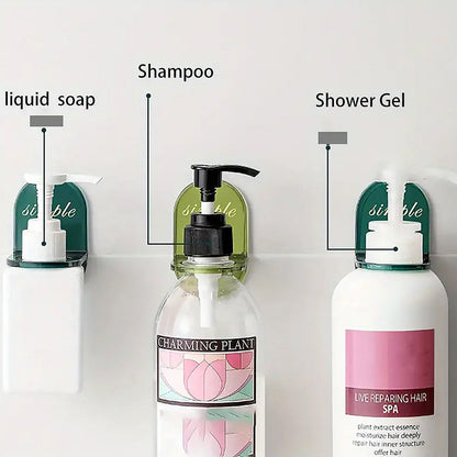 Shower Gel Bottle Holder, Wall Mounted Hook, L Shape Bottle Rack, Rust Resistant, Seamless Hook for Kitchen and Bathroom for Shampoo Lotion Soap Liquid Dispenser Bottle (1 Pc) Your Brand