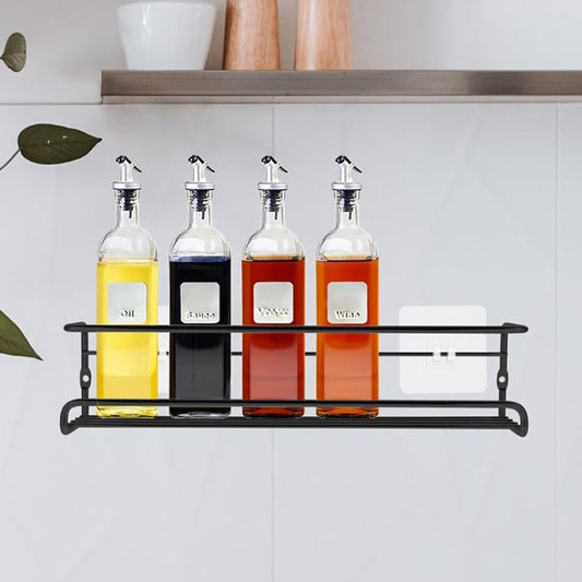 Spice Bottle Storage Rack Hanging Spice Rack Hanging Spice Rack Seasoning Holder Metal Storage Hanging Rack (1 Pc) Your Brand