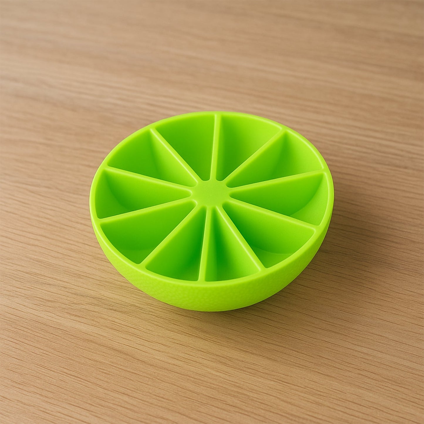 Lemon Shape Flexible Silicone Ice Cube Tray – 8-Slot Round Ice Mold (1 Pc) Your Brand