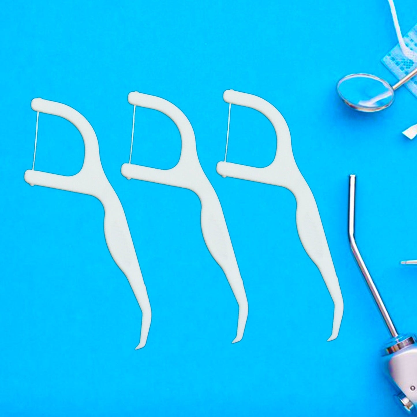 2 In 1 Tooth Picks Flosses, Portable Toothpicks, Resealable Oral Care Dental Flosser, Easy Storage Dental Pick for Fresh Breath and Healthy (300 Pcs Set) Your Brand