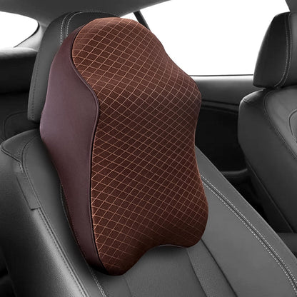Say Goodbye to Neck Pain: Memory Foam Car Neck Pillow for Drivers (1 Pc, Mix Color) Your Brand