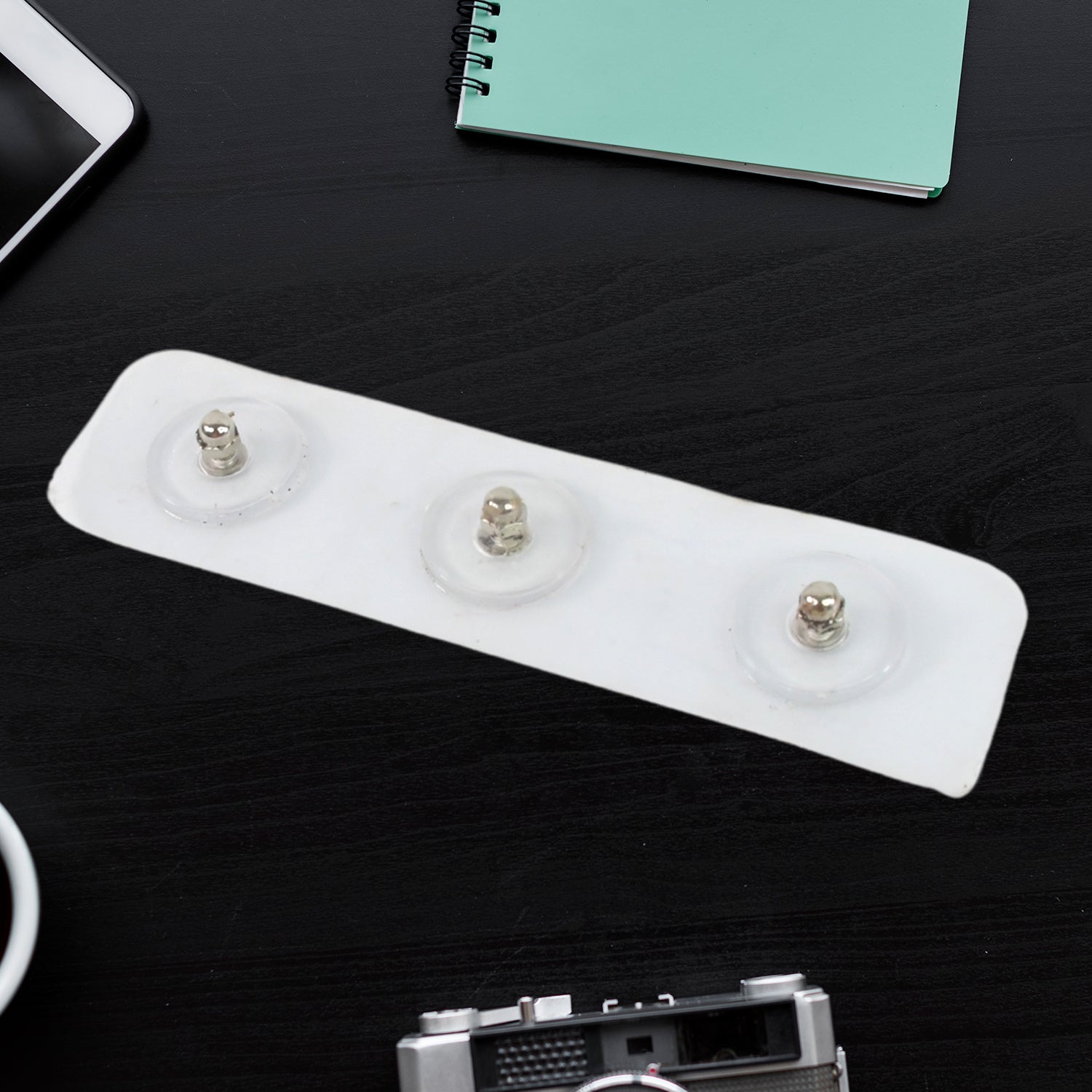Adhesive Nails Wall Hooks (Screw Sticker / 3 Hook / 1 Pc / B Grade) Your Brand