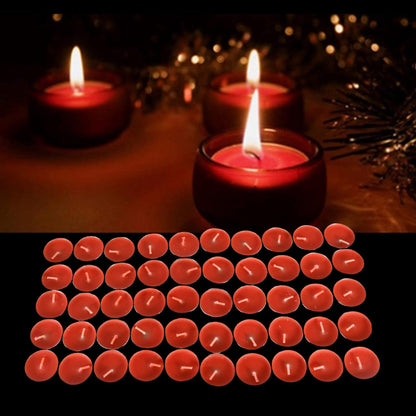 Tealight Candles Set, Smokeless Candles, Tealight Diwali Candles for Diwali, Home Decor, Decoration, Party, Festivals for Mood Dinners Parities Home Decoration Wedding Candle, Diwali (50 Pcs set) Your Brand