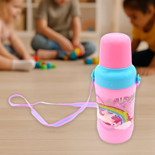 500ml Insulated Sports Water Bottle with Dori & Straw: Leakproof, BPA-Free, Kids Your Brand
