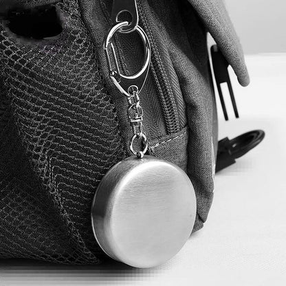 2 in 1 Camping Folding Cup with Keychain (1 Pc) Your Brand