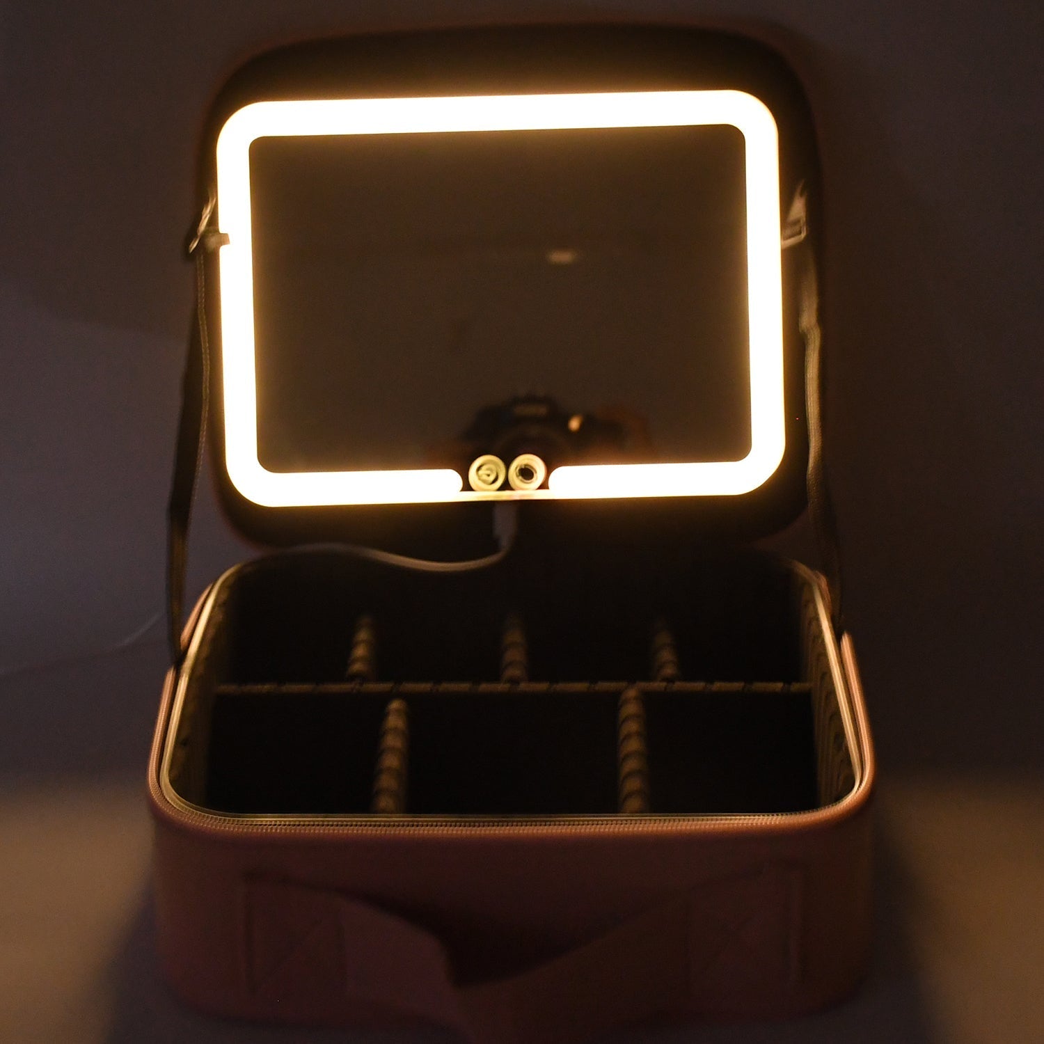 Premium LED Light Makeup Organizer Box (1 Pc / Mix Color) Your Brand