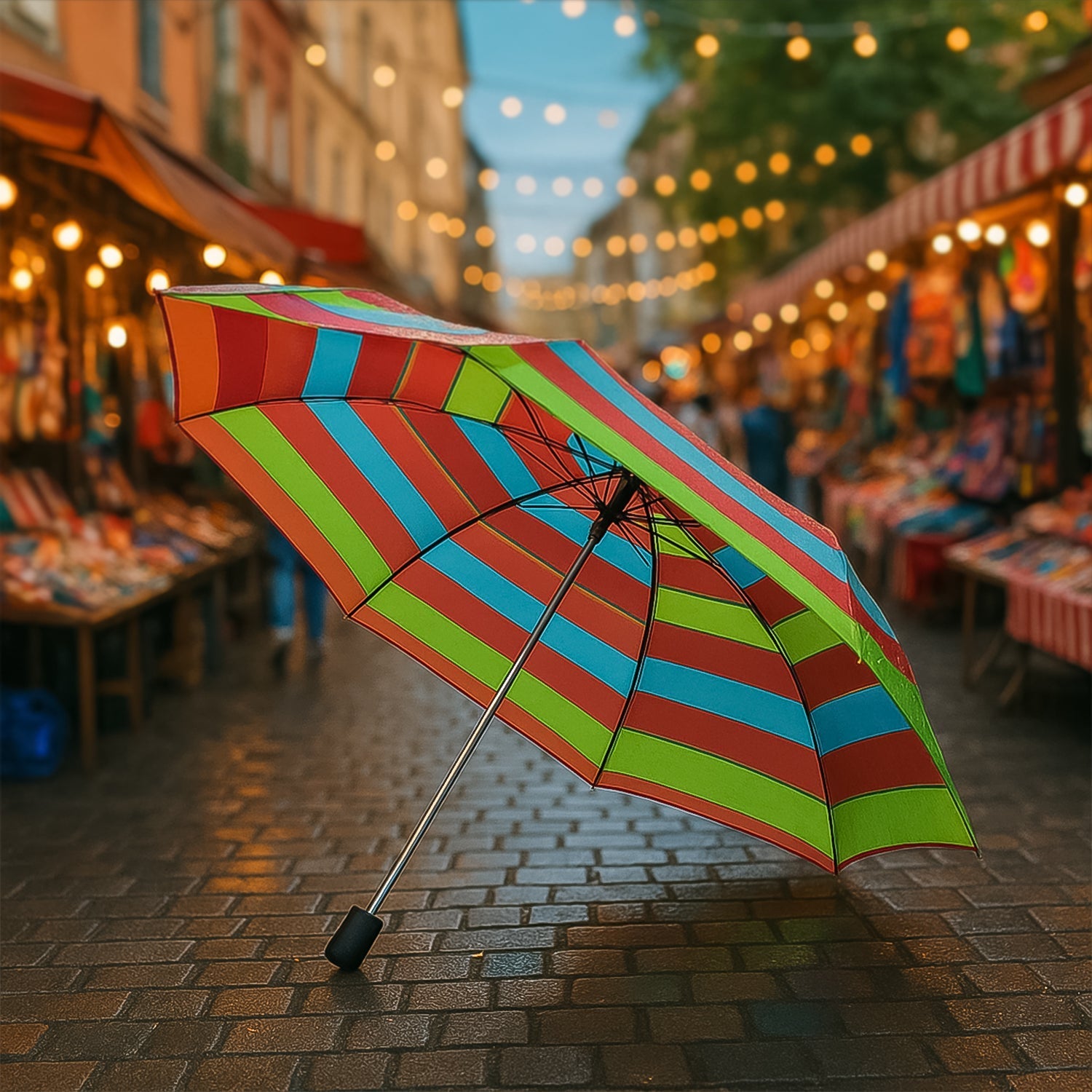 3-Fold Sun & Rain Protective Solid Foldable Umbrella, (1 Pc / Mix Design) Your Brand