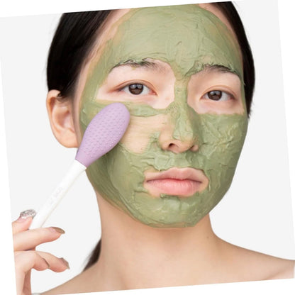 2-in-1 Silicone Mask Brush for Cleansing & Mud Mask Application Your Brand
