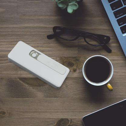 Stylish Electric USB Lighter for Men & Women (Rechargeable, Windproof) Your Brand