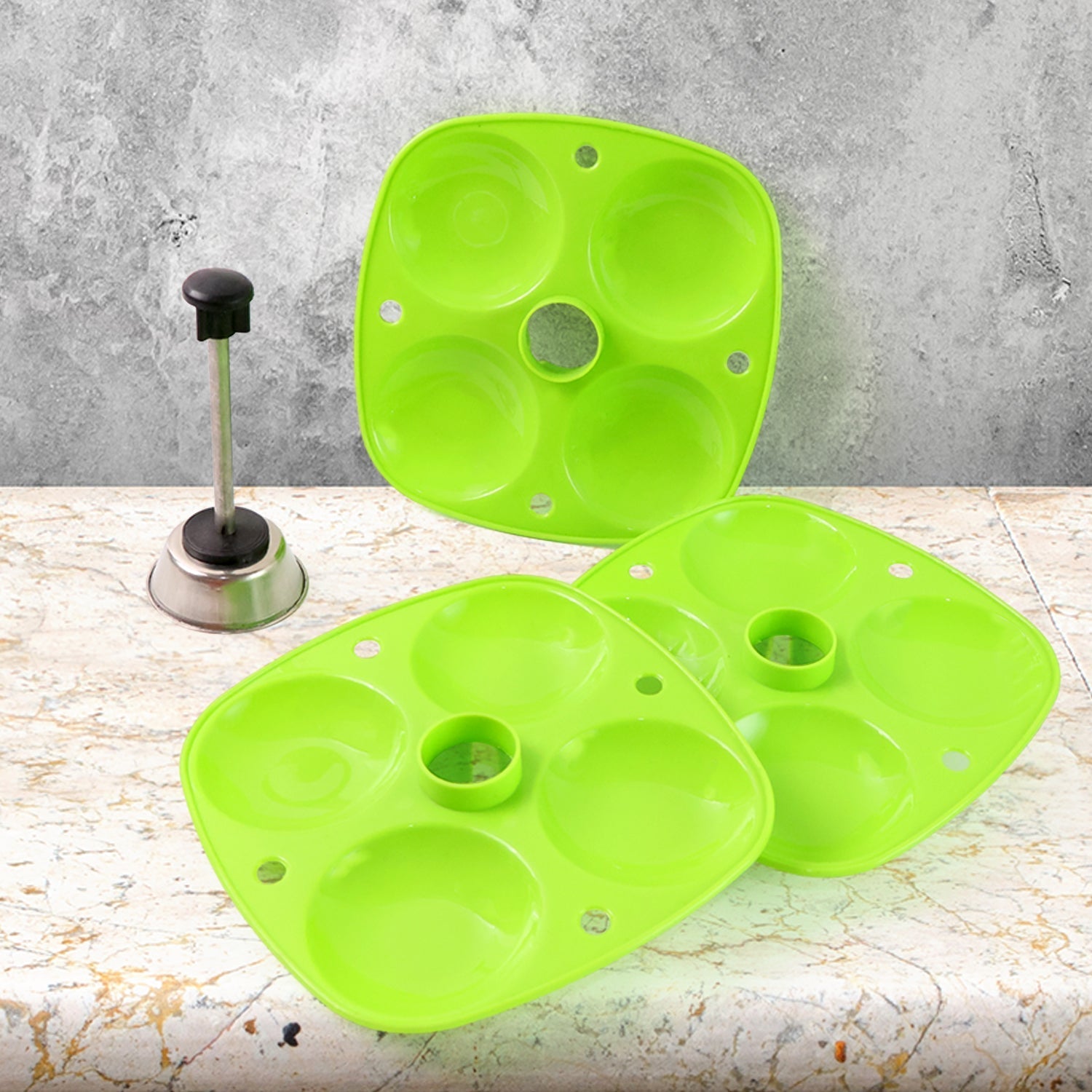 3 Layer Idli Stand for Holding and Serving Idlis (Household Kitchen Use) storenzo