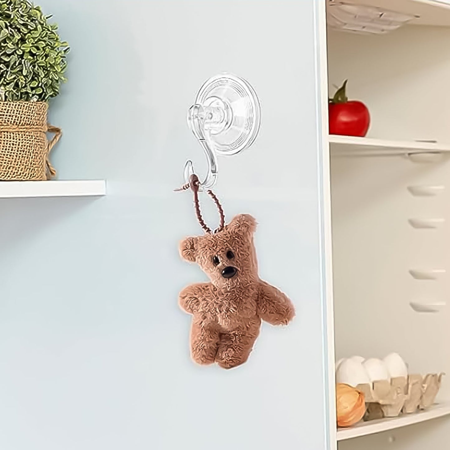 Plastic Suction Cup Hooks (4 Pcs Set) Your Brand