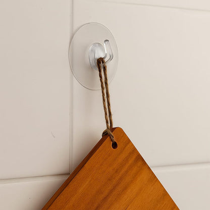 Transparent Wall-Mount Adhesive Hook with Strong Grip (1 Pc) Your Brand