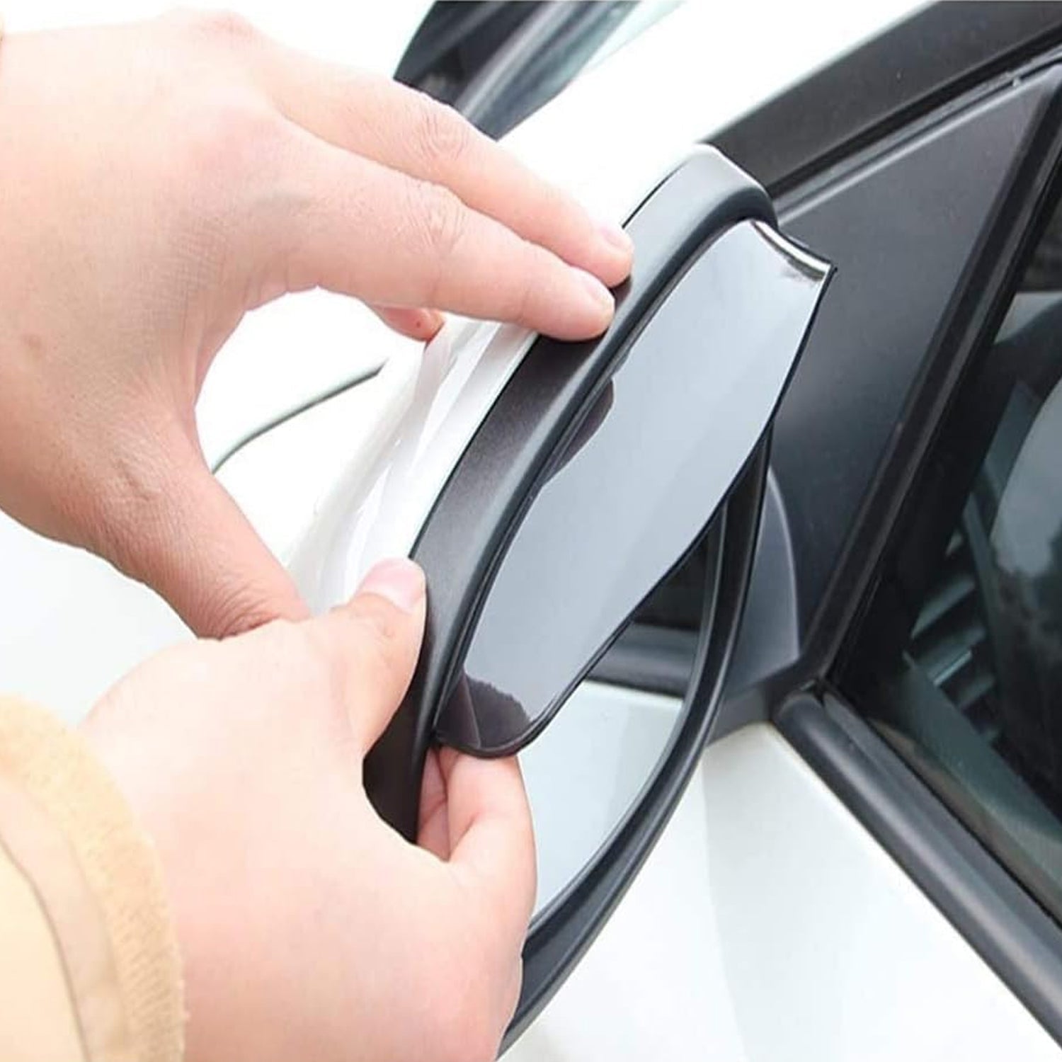 1 Pair Mirror Rain Protector Car Rearview Mirror Rain Blades Car Back Mirror Eyebrow Rain Cover Car Rearview Mirror Eyebrow Covers Flexible Protection Rainproof Decoration Accessories (2 Pcs set) Your Brand