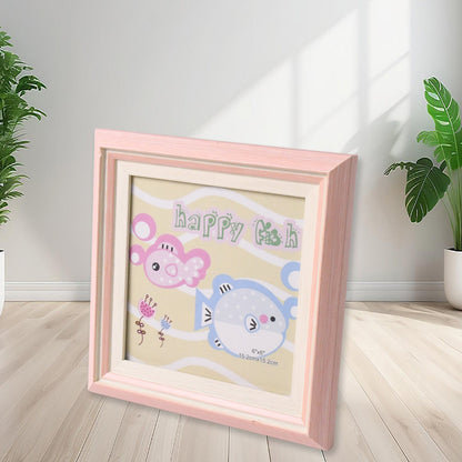 Creative Solid Wooden Photo Frame (15.2cmx15.2cm / 1Pc) Your Brand