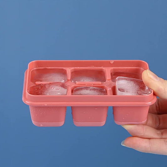 6-Cavity Silicone Ice Tray – Ideal for Kitchen & Home Use Your Brand