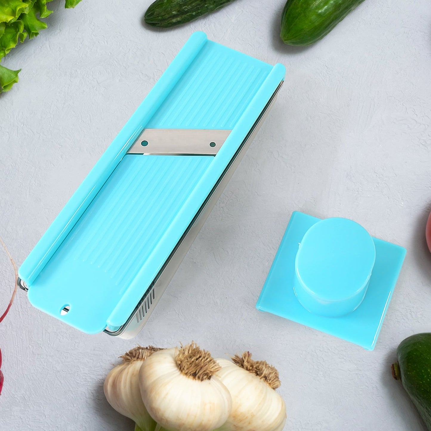 2-in-1 Multipurpose Vegetable & Dry Fruit Slicer (1 Pc) Your Brand