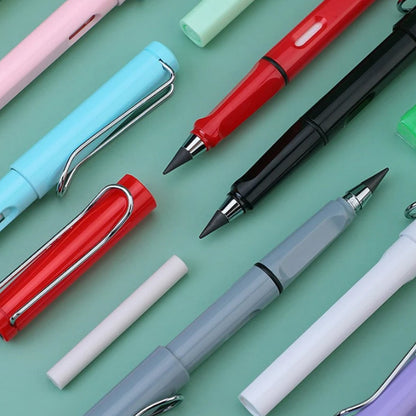 2-in-1 Everlasting Magic Pencil with Replaceable Eraser – Inkless, Reusable, Portable (1 Pc / Mix Color) Your Brand