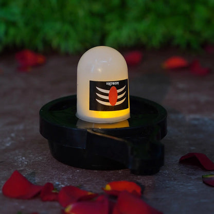 Water Sensor LED Shivling Idol for Pooja & Festivals Your Brand