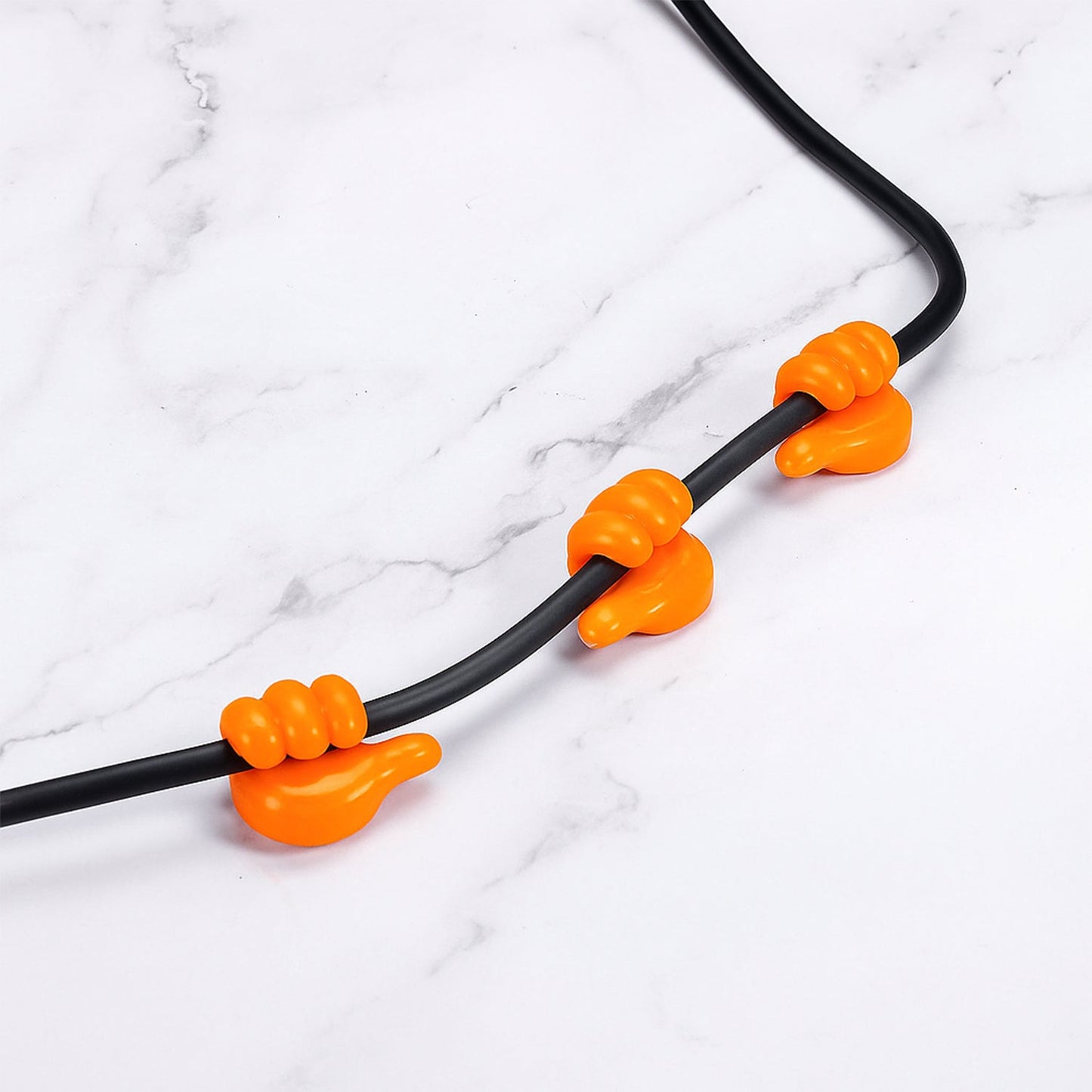 Orange Multifunctional Multi functional Hand Shape Wall Clip Hanger Keys Cable Holder Your Brand