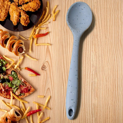 Multipurpose Silicone Spoon, Silicone Basting Spoon Non-Stick Kitchen Utensils Household Heat-Resistant Non Stick Spoons Kitchen Cookware Items For Cooking and Baking (6 Pcs Set) Your Brand