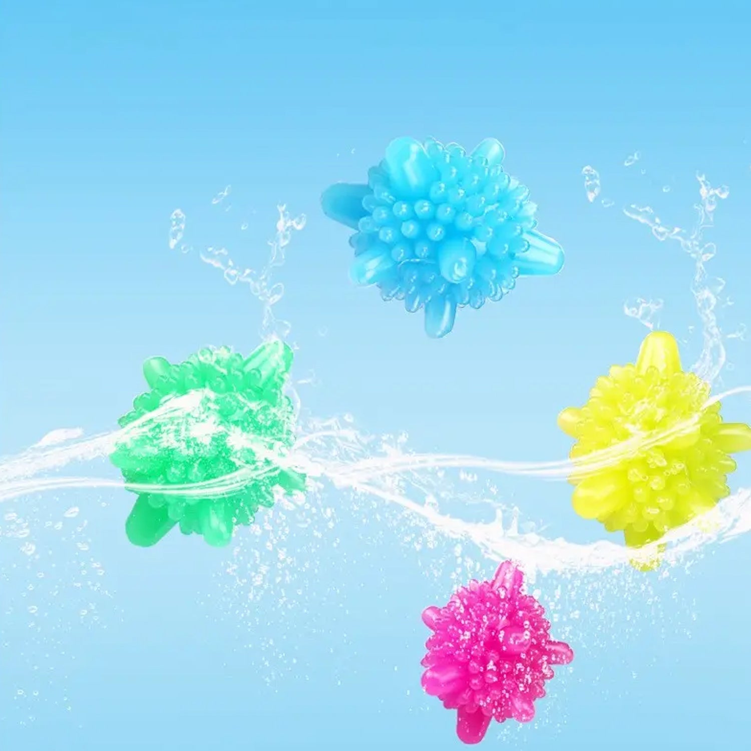 Soft Star Laundry Dryer Balls – 10-Piece Multi-Color Clothes Softener Your Brand