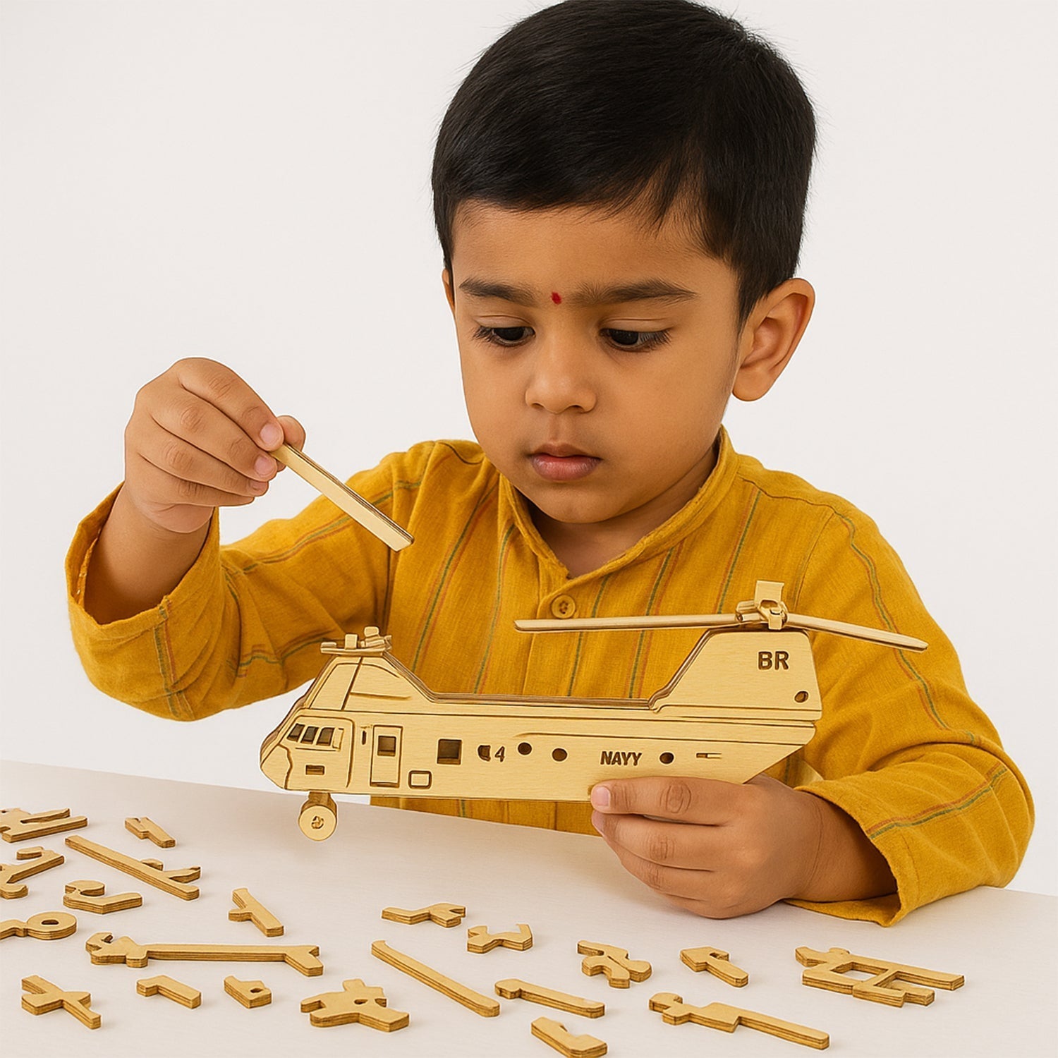 3D Wooden Aircraft Puzzle DIY Assembly Kit (Mix Design – 1 Set) Your Brand