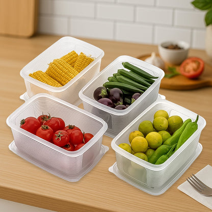 6 Pcs Multipurpose Plastic Food Storage Container Set Your Brand