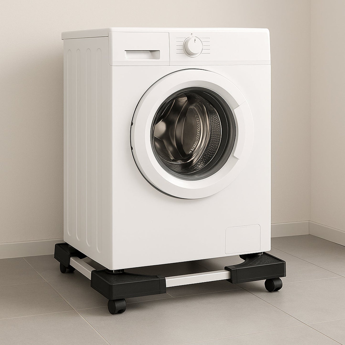 Adjustable Heavy-Duty Fridge and Washing Machine Stand Base Trolley 50x50 cm Your Brand