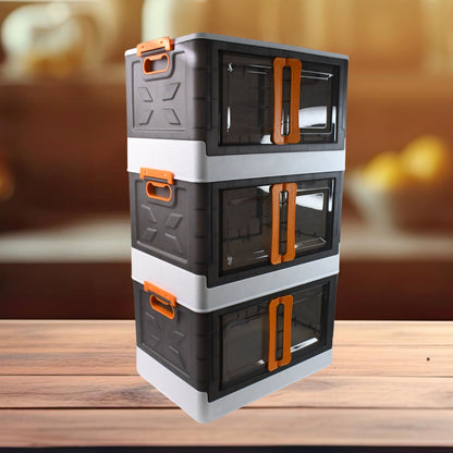 Plastic Folding Wardrobe Storage Organizer (3 Layer / 1 Pc) Your Brand