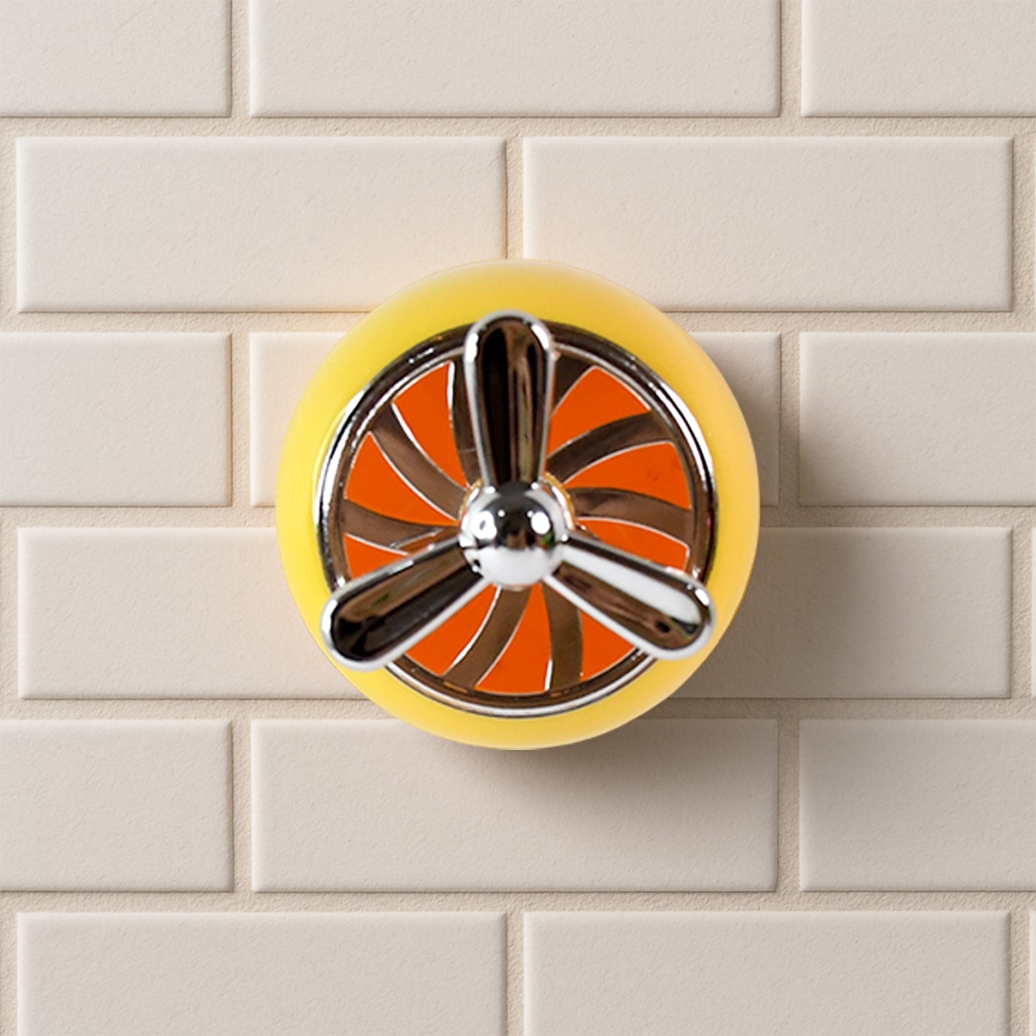 Stylish Mini Propeller Shape Car Dashboard Air Freshener, Also Hook (1 Pc) Your Brand