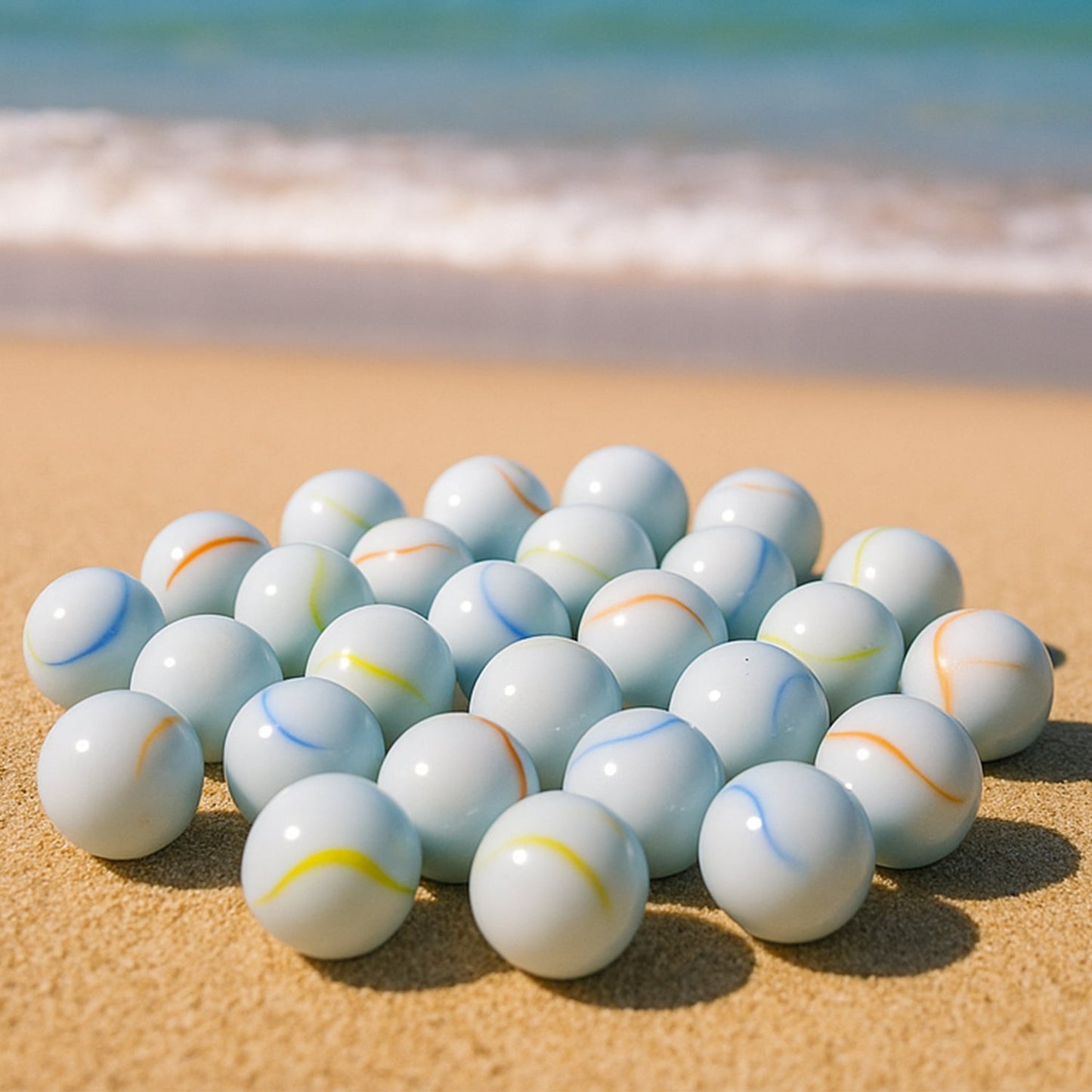 Classic Glass Marbles Pack of Approx 30 Pc Your Brand