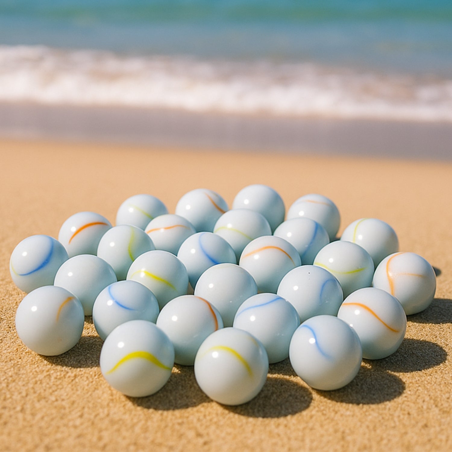 Classic Glass Marbles Pack of Approx 30 Pc Your Brand