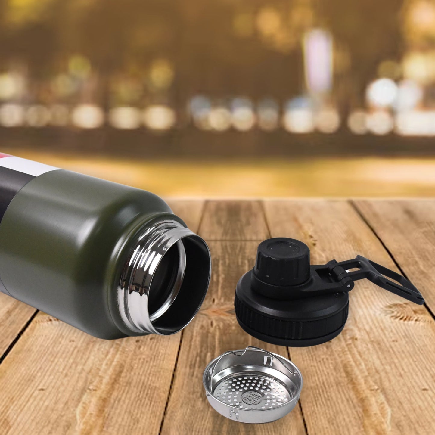 Stainless Steel Double Wall Vacuum-Insulated Drink Water Bottle (1000 ML / Mix Color) Your Brand