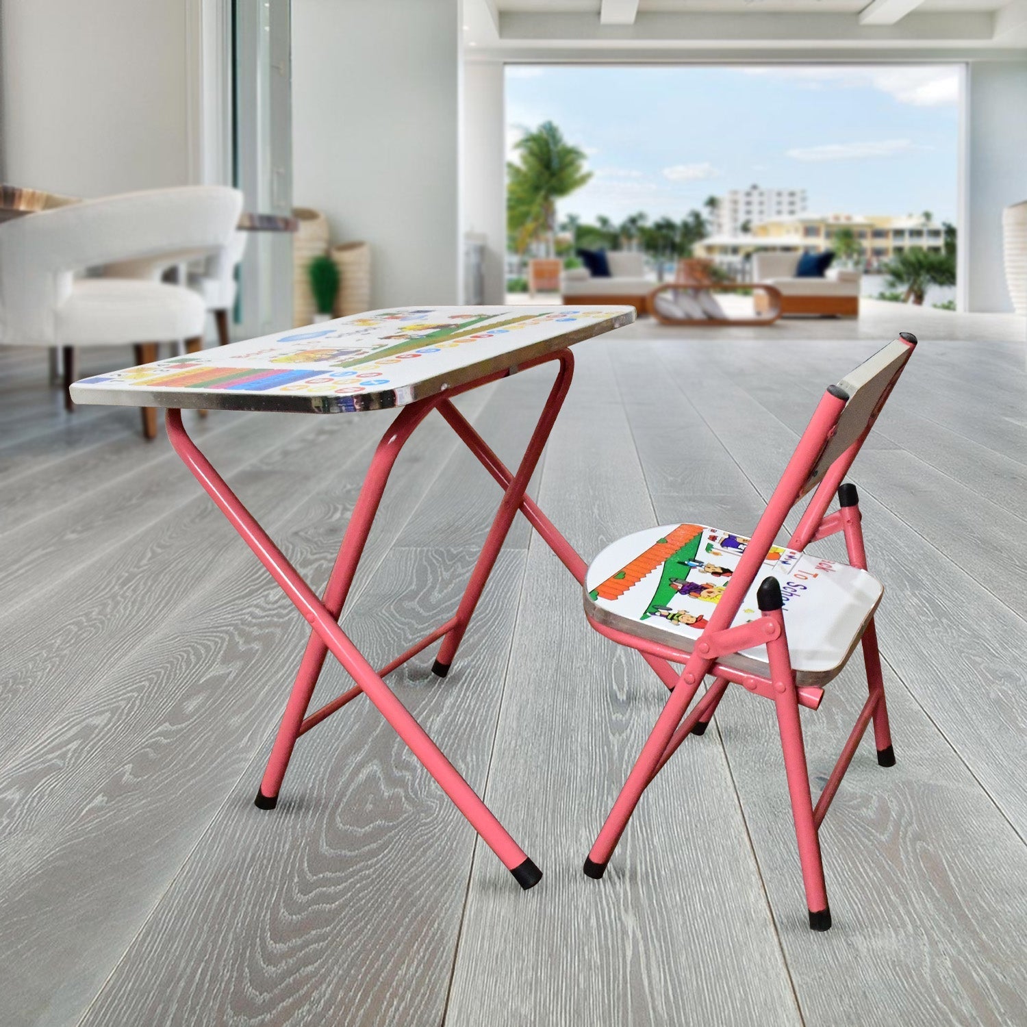 Multifunction Portable Foldable Study Table & Chair (2 Pc Set) Your Brand