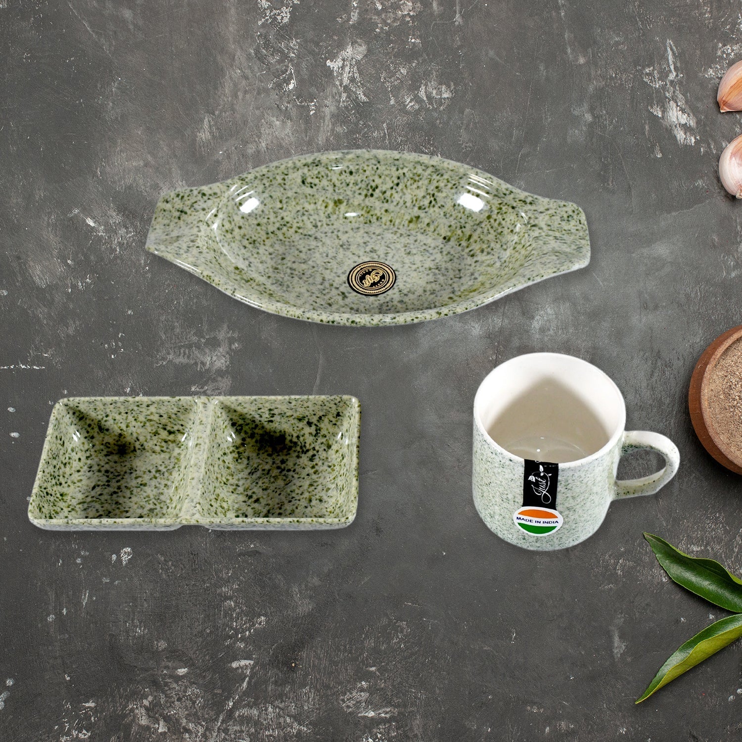 Sunday Funday 6-Piece Tea Set – Platter & Dual Bowl Your Brand