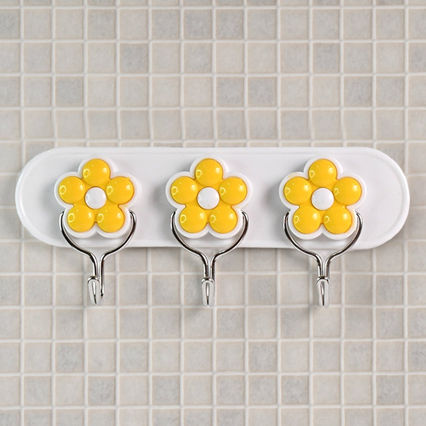 Multipurpose Strong & Hook Self-Adhesive hooks for wall Heavy Plastic Hook  (1 Pc) Your Brand