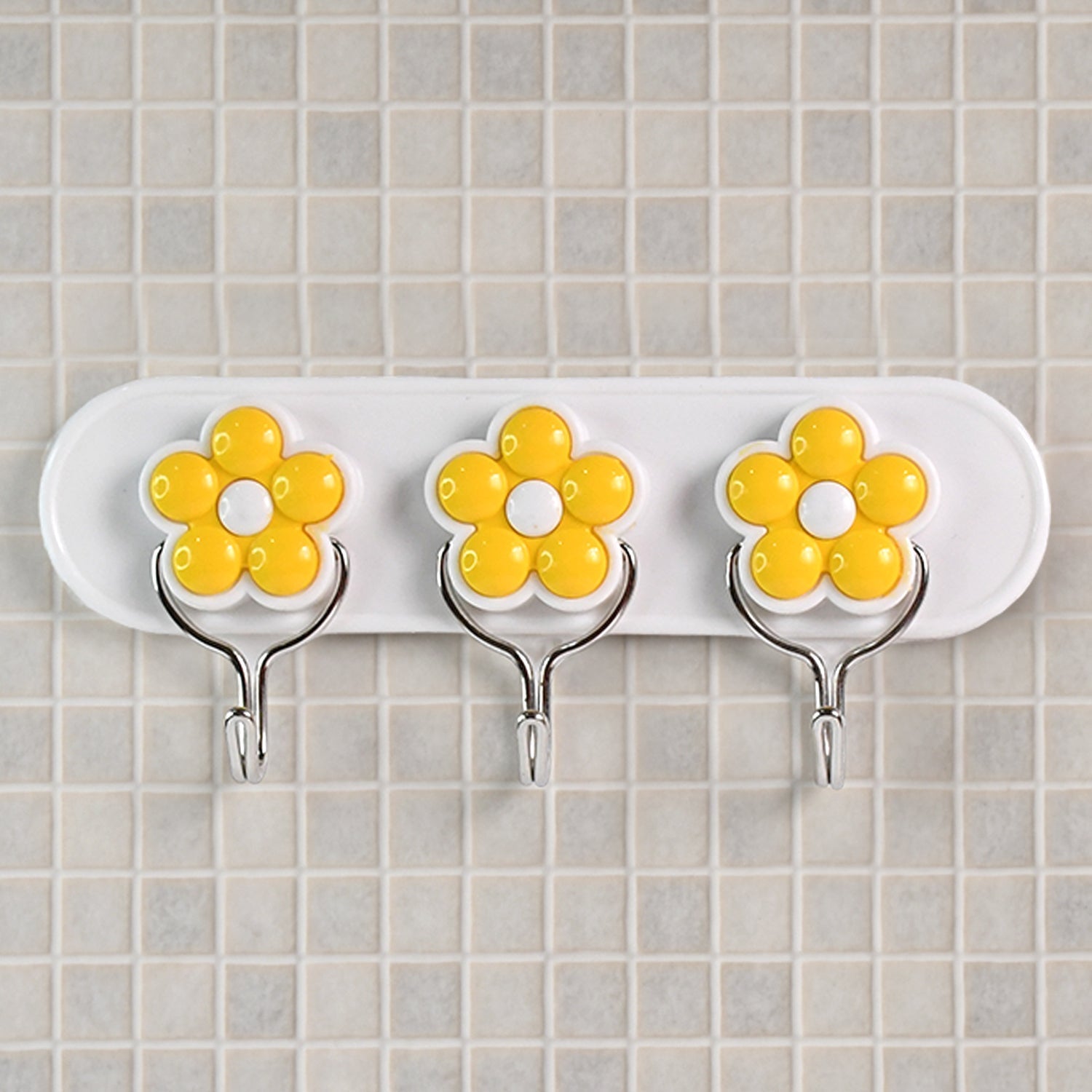 Multipurpose Strong & Hook Self-Adhesive hooks for wall Heavy Plastic Hook  (1 Pc) Your Brand